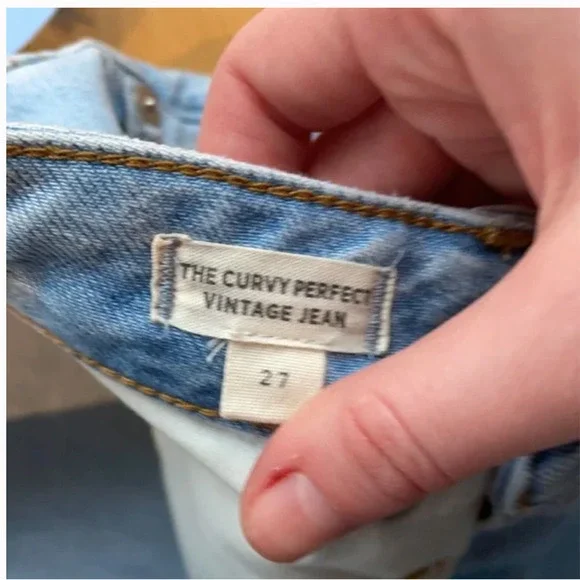 Madewell Curvy Perfect Vintage Jean in Fitzgerald Wash High Rise Jeans Size 27 - Picture 4 of 6